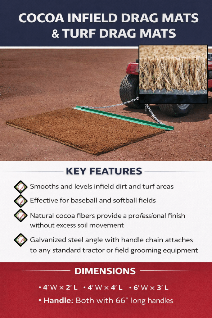 Cocoa Infield Drag Mats & Turf Drag Mats