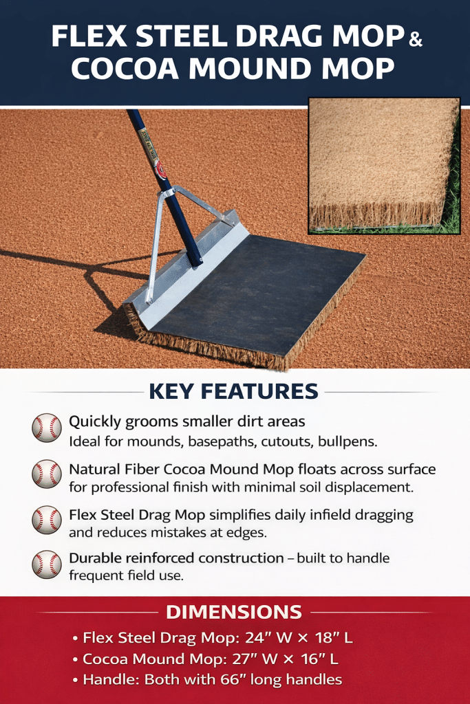 Drag Mop Infield Groomer