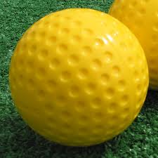 Yellow Pro Dimple Balls | Baseballs & Softballs For Pitching Machines & BP