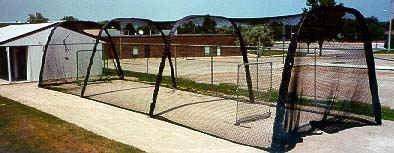 Batco Batting Tunnel Batting Cage Showing Outdoor Use