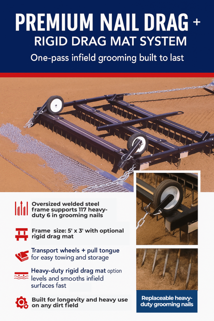 Premium Nail Drag for field maintenance